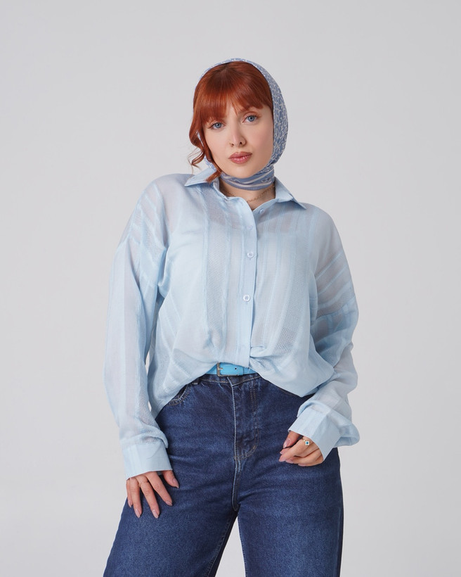 شومیز پری شیشه ای مدل سیلا