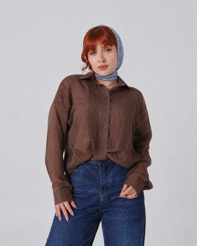 شومیز پری شیشه ای مدل سیلا