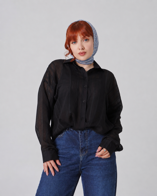 شومیز پری شیشه ای مدل سیلا