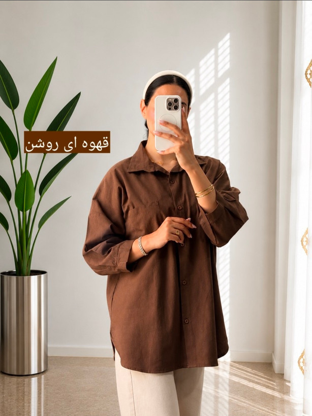 شومیز زنانه طرح کیمونو قد۷۵