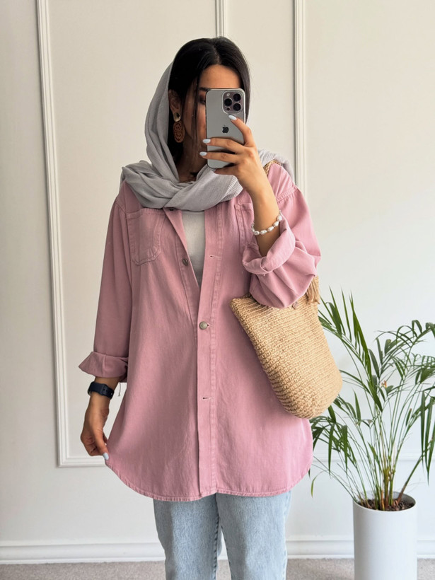 مانتو کتان کجراه بهاره قد۸۵