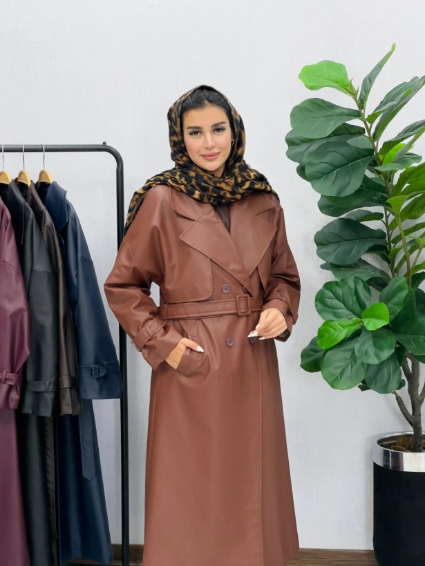 پالتوچرم آستردار مدل سپید